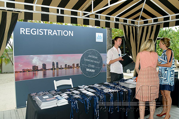 event registration booth