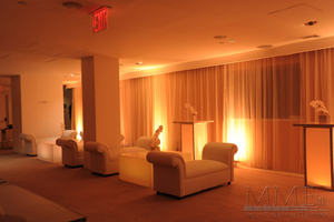 Amber up lighting hudson hotel NYC