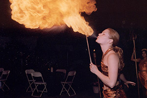 Fire Eater performing at event