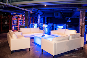 White furniture rental available for events